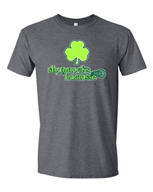 Shamrocks Soft Style Cotton Grey T-shirt - Orders due by Monday, August 29, 2022